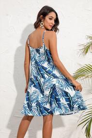 img 2 attached to ENMAIN Women'S Summer Spaghetti Strap Dresses Casual Hawaiian Beach Swing Dress Loose Ladies Short Tropical Sundresses