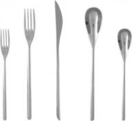 stylish dragonfly 18/10 stainless steel flatware set - 5 piece place setting by fortessa логотип
