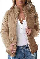 valphsio women's reversible sherpa quilted jacket with stand collar, faux fur lined outwear for warmth logo