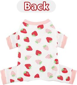 img 1 attached to Pawcomon Clothes Jumpsuit Bodysuit Strawberry Dogs good in Apparel & Accessories
