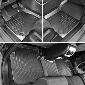 img 3 attached to 🚗 orealtrend Black Floor Mats Replacement for Honda CR-V 2017-2022 - Heavy Duty All Weather Guard - Front and Rear Car Carpet Liners - Custom Fit - Tough, Durable, Odorless