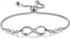 img 4 attached to Infinity Love Bracelets: Perfect Birthday & Valentines Day Gifts For Women & Girls