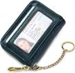 stay secure and stylish with imeetu rfid credit card holder wallet in dark green for women logo