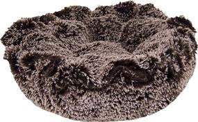 img 3 attached to 🐶 BESSIE AND BARNIE Ultra Plush Frosted Willow Luxury Shag Deluxe Dog/Pet Cuddle Pod Bed: A Luxurious Haven for Your Beloved Pet