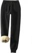stay warm and stylish this winter with yeokou's sherpa lined athletic jogger fleece pants for women logo