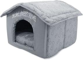 img 4 attached to 🏠 Top-rated Portable Indoor Pet House: Ideal for Cats & Small Dogs – Quick & Easy Assembly – Sleek Silver Design