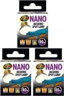 🔆 zoo med nano basking spot lamp 40 watt - pack of 3: efficient heating essentials for small terrariums logo