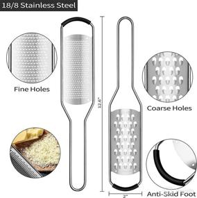 img 3 attached to 2 Pieces Handheld Graters Stainless Chocolate