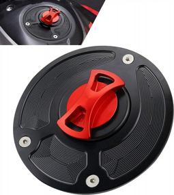 img 4 attached to Upgrade Your Motorcycle'S Gas Tank With CNC Aluminum Keyless Twist-Off Cap Cover For Honda CB1000R And CBR Series