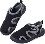 tombik toddler breathable walking sandals girls' shoes : athletic logo