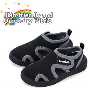 img 2 attached to Tombik Toddler Breathable Walking Sandals Girls' Shoes : Athletic