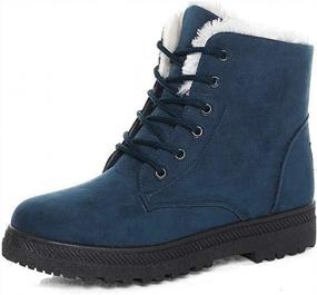 img 4 attached to Cozy And Cute: Alicegana Women'S Winter Boots With Warm Fur And Comfortable Fit