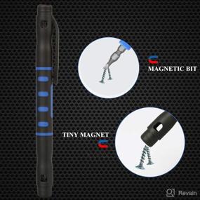 img 1 attached to 🔧 Portable Kingsdun Pocket Pen Screwdriver Set with Phillips and Flathead Screwdrivers, Ideal for Various Works and Repairs