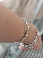 img 1 attached to Sterling Silver Yellow Gold Snake Chain Bracelet for Pandora Charms 🐍 - LONAGO Jewelry Moments, Fits Any Charm, Perfect Gift for Women and Girls review by Brandi Patel