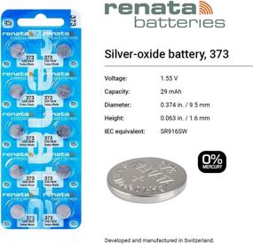 img 3 attached to Pair of 2 ⌚ Renata Watch Batteries - #373