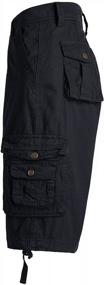 img 2 attached to Men'S Big & Tall Loose Fit Cotton Cargo Shorts With Multiple Pockets