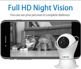 img 2 attached to 🐾 Enhanced Monitoring with HD 1080p Pet Camera: 360° View, Night Vision, Two Way Audio