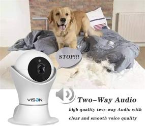 img 3 attached to 🐾 Enhanced Monitoring with HD 1080p Pet Camera: 360° View, Night Vision, Two Way Audio