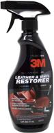 🛋️ 3m leather and vinyl restorer, 39040: ultimate solution for restoring black leather and vinyl, 16 fl oz logo
