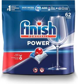 img 4 attached to Finish Powerball Dishwasher Detergent Tablets, 62 Count