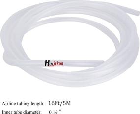 img 3 attached to Huijukon Aquarium Tubing: 16 Ft Standard 3/16” Airline Tubing with Check Valve for Fish Tank Air Pump