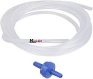 huijukon aquarium tubing: 16 ft standard 3/16” airline tubing with check valve for fish tank air pump logo