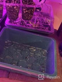 img 7 attached to Вырастите свое собственное приключение: стартовый лоток для семян Bonviee с 5 упаковками, куполами и основанием для влажности - идеально подходит для размножения в теплице (12 ячеек на лотке) в зеленом цвете