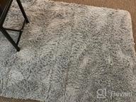 img 1 attached to Plush Shaggy Rugs Carpets By PAGISOFE, 4X6 Feet, Soft And Fluffy Area Rug For Living Room Bedroom Nursery Playroom Dorm, Stylish Shag Rug For Teen Room Décor In Grey review by Jasmine Rogers