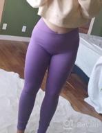 img 1 attached to Lavento Women'S Crossover Yoga Leggings: High Waisted Workout Activewear With Pockets! review by Andrea Hemphill