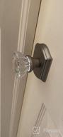 img 1 attached to Matte Black Antique Crystal Passage Door Knobs For Hall And Closet, Interior CLCTK Glass Knobs review by Jordan Epps