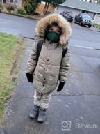 img 1 attached to Stay Warm and Stylish with Wantdo Hooded Puffer Jacket Reflective Boys' Clothing review by Matthew Hall