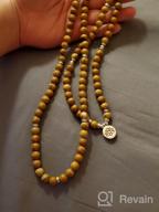 картинка 1 прикреплена к отзыву GVUSMIL 8мм 108 Mala бусины Wrap браслет ожерелье - Йога шарм браслет с натуральными самоцветами для женщин и мужчин от Justin Garrett