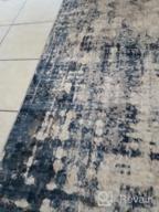 img 1 attached to Gray Distressed Abstract Area Rug, 5' X 7', By Rugshop - Achieve A Stand-Out Look For Your Home Interiors review by Kevin Garcia