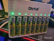 img 1 attached to Efficient 8 Bay AA/AAA Battery Charger With Type-C High-Speed Charging And Independent Slots - Dlyfull review by Committed Schmidt