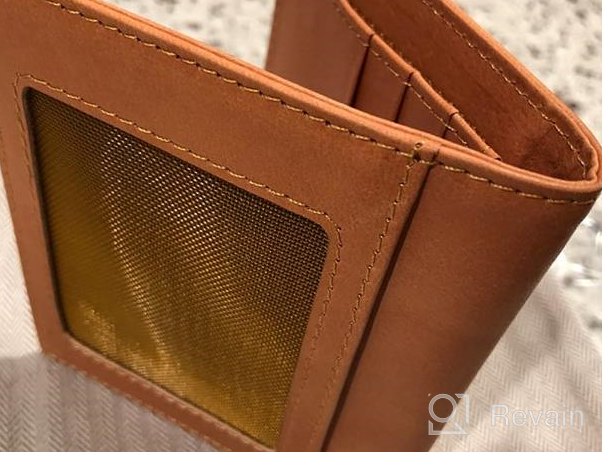 img 1 attached to Premium Cosomche Engraved Leather Wallets: Blessing 👜 Men's Accessories for Wallets, Card Cases & Money Organizers review by Derrick Kadam