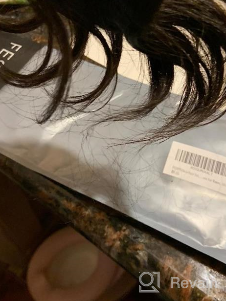 img 1 attached to 18 Inch Invisible Wire Hair Extensions With Adjustable Transparent Headband - FESHFEN Synthetic Long Curly Wavy Secret Hairpieces For Women review by Brian Avila