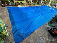 img 1 attached to Sun2Solar Clear 10-Foot-By-16-Foot Rectangle Solar Cover 1200 Series Heat Retaining Blanket For In-Ground And Above-Ground Rectangular Swimming Pools Use Sun To Heat Pool Bubble-Side Down review by Robert Olguin