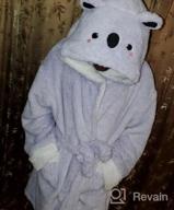 img 1 attached to Get Cozy With TIMSOPHIA'S Soft Animal Bathrobe - Hooded Plush Robes For Women, Perfect Koala-Themed Gift review by Erik Barela