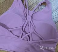 img 1 attached to Medium Support Strappy Yoga Sports Bras For Women With Padded Tank Top - Lemedy review by Christopher Scales