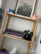 img 1 attached to 3-Tier AmazerBath Bamboo Over Toilet Storage Shelf | Bathroom Organizer Rack For Space Saving | Natural Color review by Steve Douglas