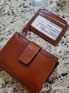 img 1 attached to Protect Your Identity With Lavemi'S Genuine Leather Compact RFID Wallet For Women review by Bennie Boss