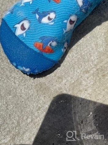 img 1 attached to Non-Slip Quick Dry Kids Swim Water Shoes: Mermaid Aqua Pool Socks for Boys & Girls Toddler (GLI Mer Purple) review by Damion Pasquale