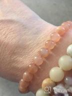 img 1 attached to VEINTI+1 Natural Sunstone Crystal Energy Stretch Bracelet: Stylish Accessory for Men and Women - 6mm review by Alexander Chavis