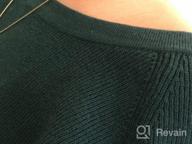 img 1 attached to Get Cozy With LILBETTER'S Women'S Long Sleeve Criss Cross Knit Sweater review by Nick Childs