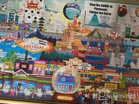 img 7 attached to Think2Master Colorful United States Map 1000 Pieces Jigsaw Puzzle For Kids 12+, Teens, Adults & Families. Great Gift For Interest In The USA Map. Size: 26.8” X 18.9” By Kyle Kim
