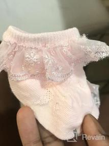 img 6 attached to Набор из 2/3/4/6 кружевных носков с рюшами и оборками для новорожденных, младенцев, малышей и маленьких девочек