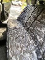 img 1 attached to Premium Black Extra Large Dog Seat Cover For Full Size Trucks And Large SUVs - 4Knines Without Hammock And Middle Seat Belt Capable - USA Company review by Marley Woods
