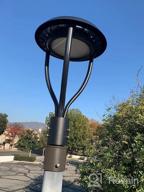 img 1 attached to KUKUPPO 60W LED Post Top Light With 8400 Lumens, ETL Listed For Outdoor Areas - Waterproof Pathway, Street, Garden, And Parking Lot Lighting, Equivalent To 300W - IP65 Rated review by Jeff Shapiro