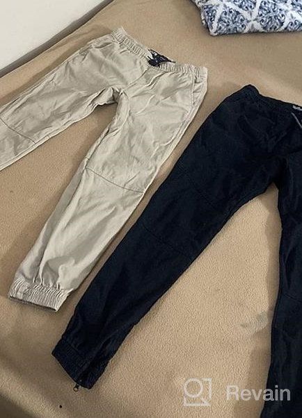 img 1 attached to Stay Comfortable and Active with Brooklyn Athletics Boys' Jogger Stretch Trousers review by Jason Rodman