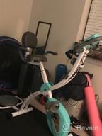 img 1 attached to 🚴 Murtisol Folding Exercise Bike: Compact & Foldable, Magnetic Resistance Control, Twister Plate, Arm Resistance Bands, Extra Large & Adjustable Seat, Heart Monitor - Perfect Home Exercise Bike in Three Colors review by Russ Freeman